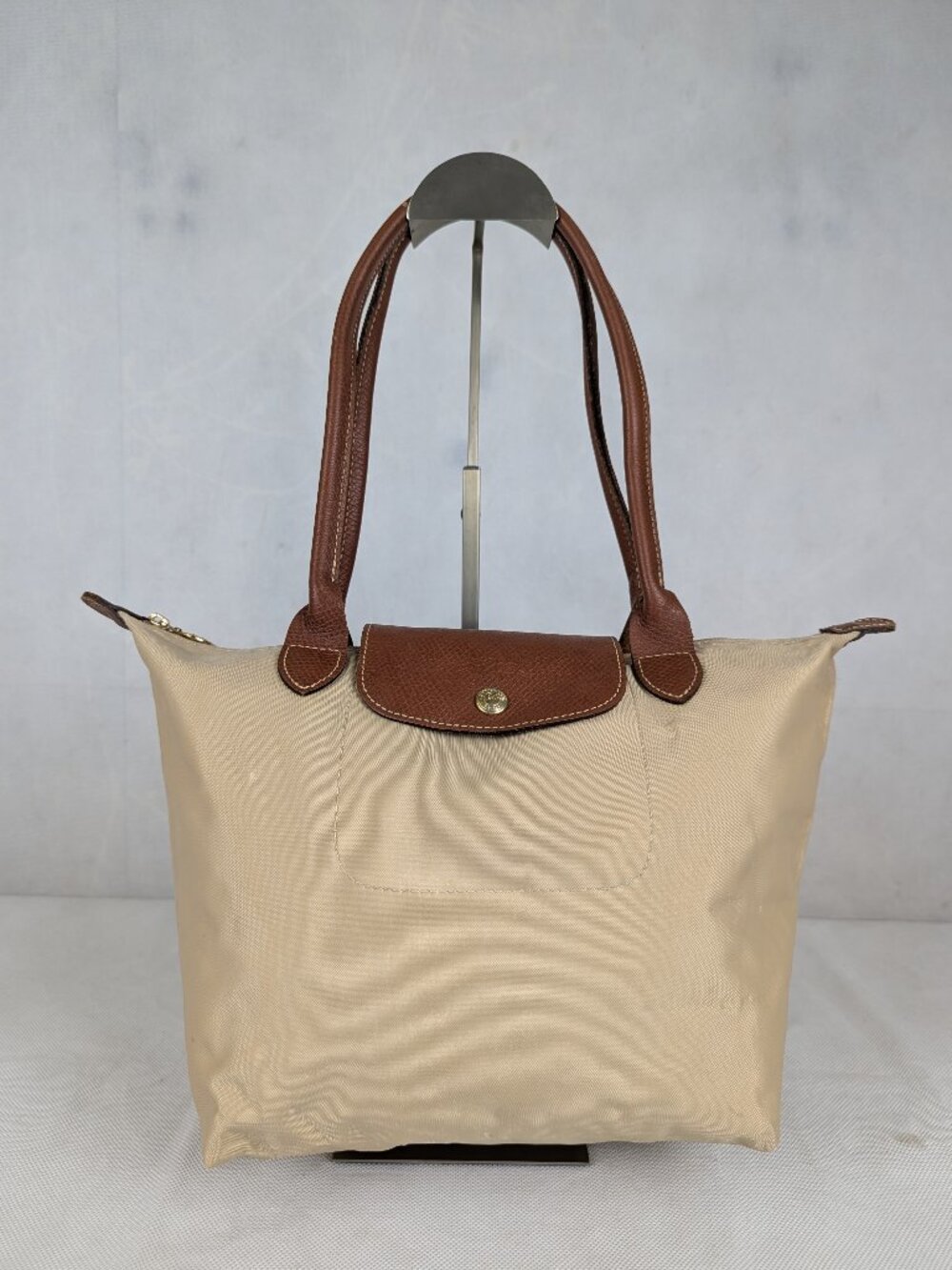 Longchamp Le Pliage Nylon Bag Beige | Authentic | RARE FIND